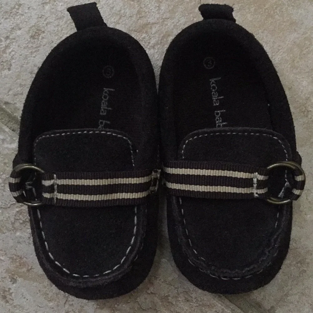 Koala Baby Boys Suede Loafer Moccasin Slippers